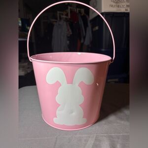 New Pastel Pink Easter Bunny Pail NWT